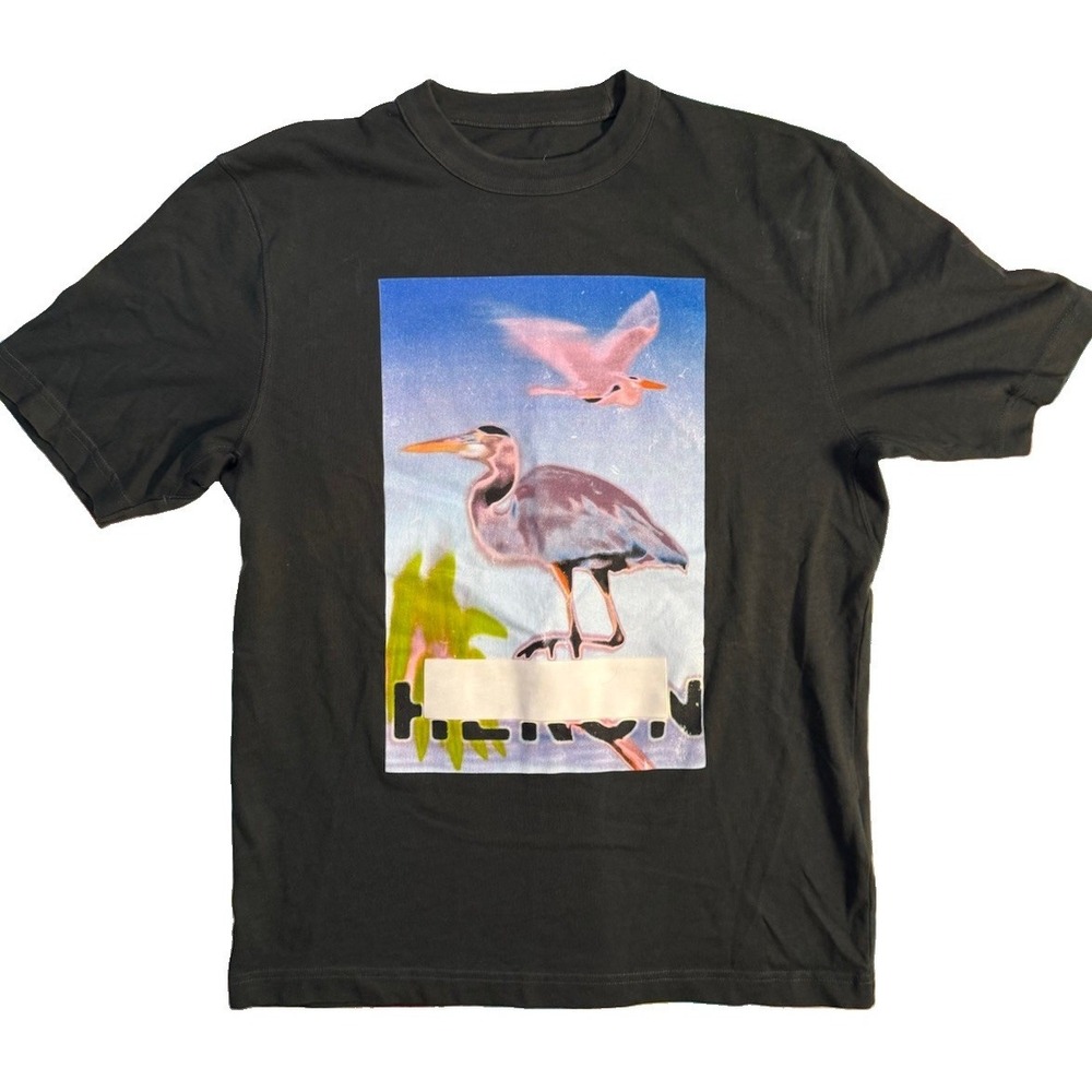 NWOT Heron Preston Censored Heron‎ T-Shirt Mens Medium Black Short Sleeve